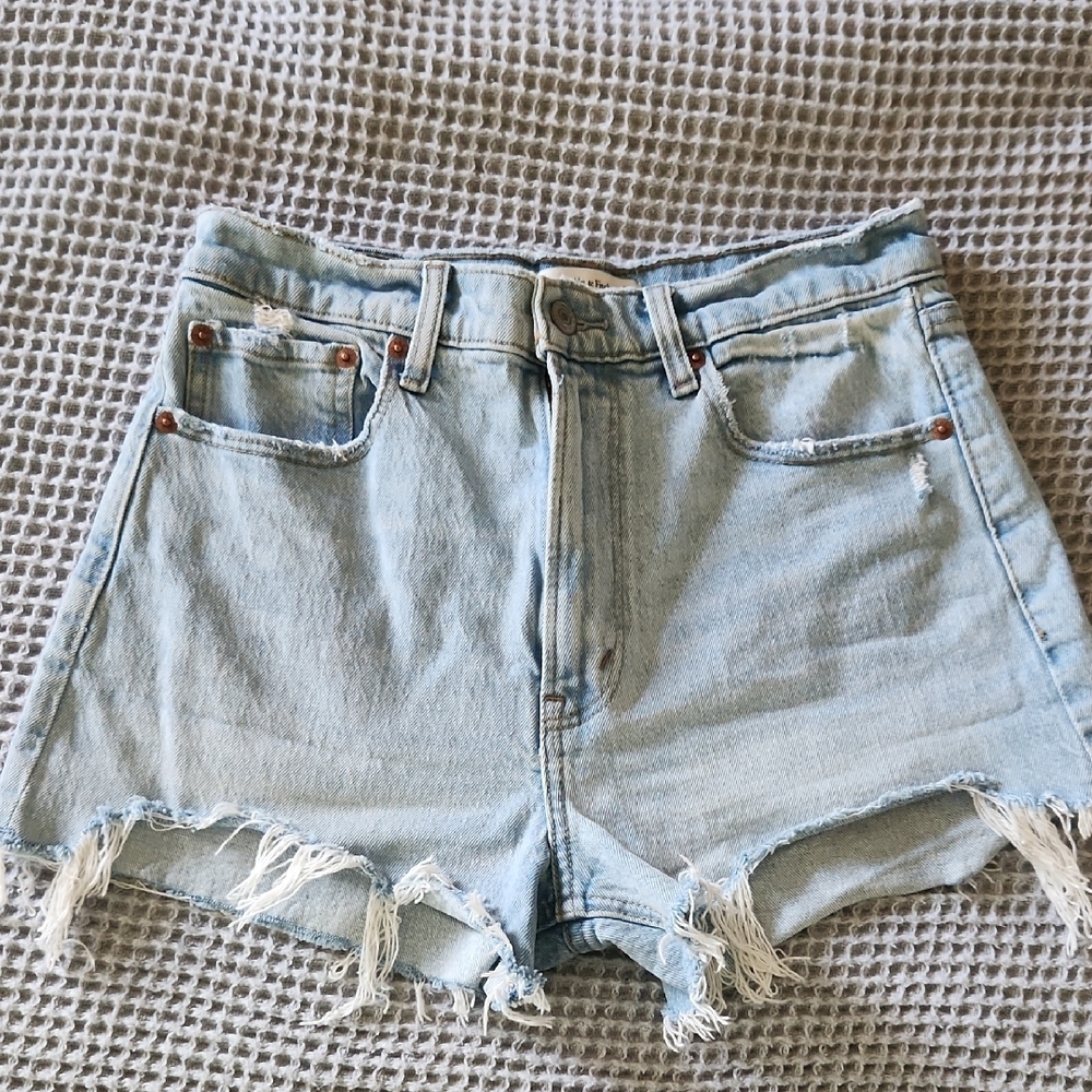 Women's Light Blue Denim Shorts